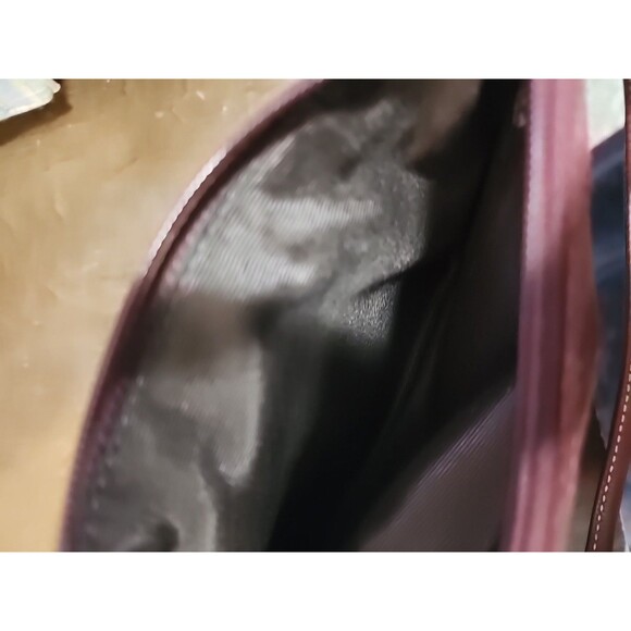 COACH Soho Leather Wristlet Clutch Snap Front Flap Pocket w/ Buckle Burgundy C7 - Picture 7 of 7